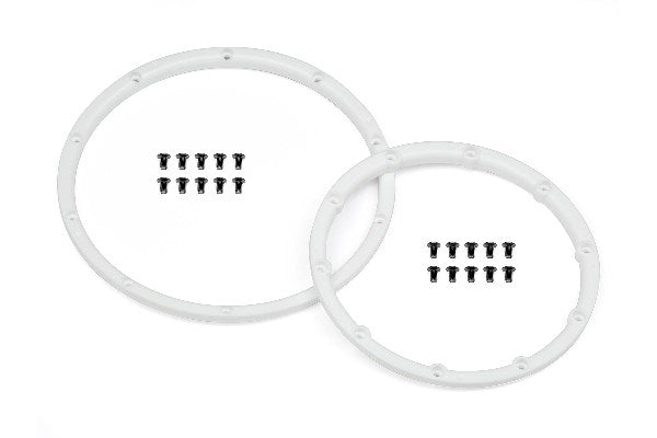 HPI Racing - Wheel Bead Lock Rings (White/For 2 Wheels) - HP110545