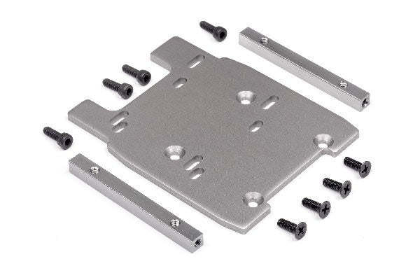 HPI Racing - Motor Plate (Gray/4Mm) - HP115354