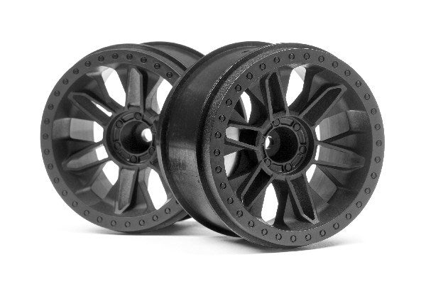 HPI Racing - 6-Shot St Wheel (Black/2Pcs) - HP116528