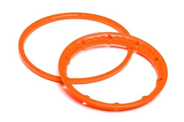 HPI Racing - Heavy Duty Wheel Bead Lock Rings Orange/F. 2 Wheel - HP117334