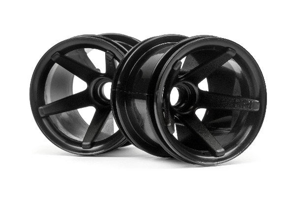 HPI Racing - Super Star Mt Wheels Front (Black/2.2In/2Pcs) - HP2105