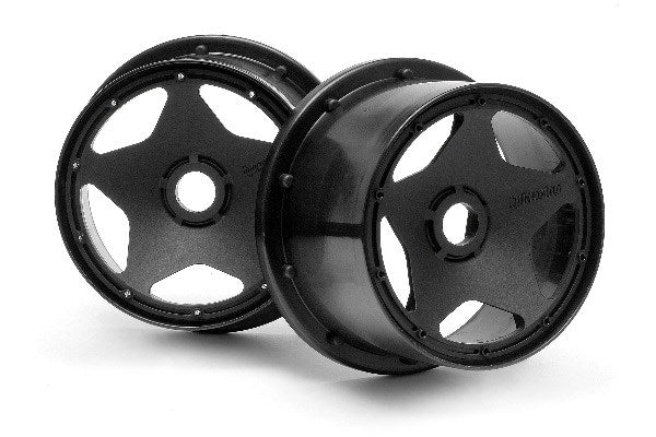 HPI Racing - Super Star Wheel Black Rear (120 X 75Mm/2Pcs) - HP3226