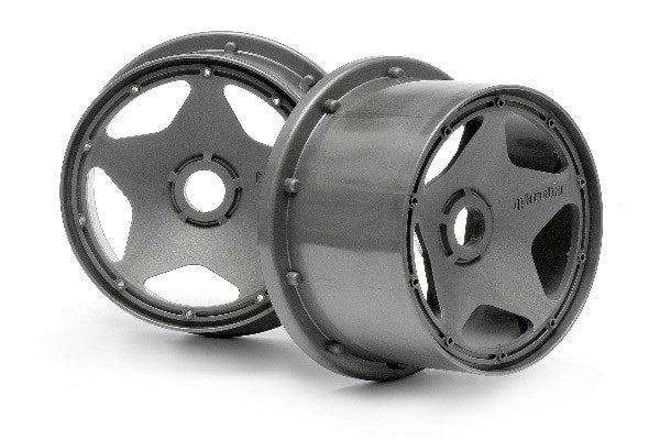HPI Racing - Super Star Wheel Gunmetal Rear (120X75Mm) - HP3227