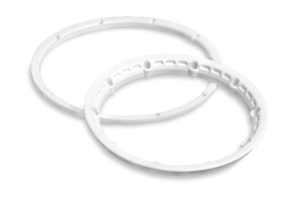 HPI Racing - Heavy Duty Wheel Bead Lock Rings White/For 2 Whl - HP3270