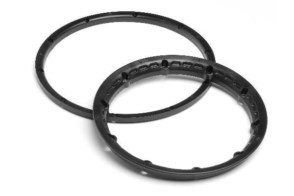 HPI Racing - Heavy Duty Wheel Bead Lock Rings (Black/For 2 Whl) - HP3271