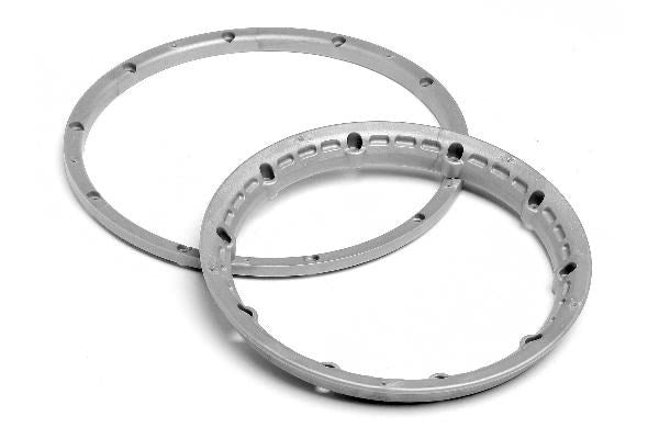 HPI Racing - Heavy Duty Wheel Bead Lock Rings Silver F. 2 Whl - HP3272
