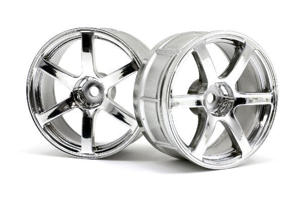 HPI Racing - Lp29 Wheel Yokohama Avs Model T6 Chrome (2Pcs) - HP33465