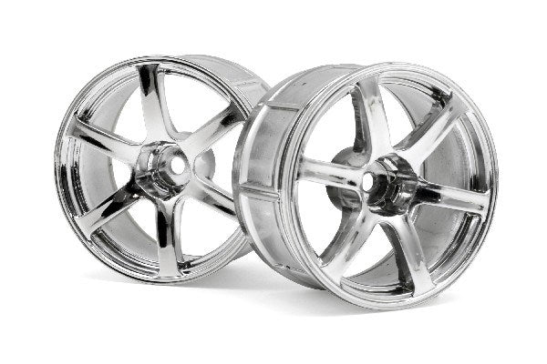 HPI Racing - Lp32 Wheel Yokohama Avs Model T6 Chrome (2Pcs) - HP33466