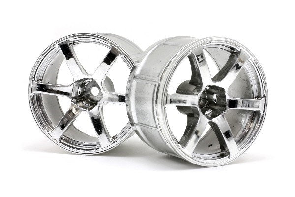 HPI Racing - Lp35 Wheel Yokohama Avs Model T6 Chrome (2Pcs) - HP33467