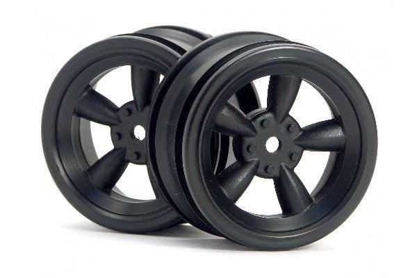 HPI Racing - Vintage 5 Spoke Wheel 26Mm Black (0Mm Offset) - HP3816