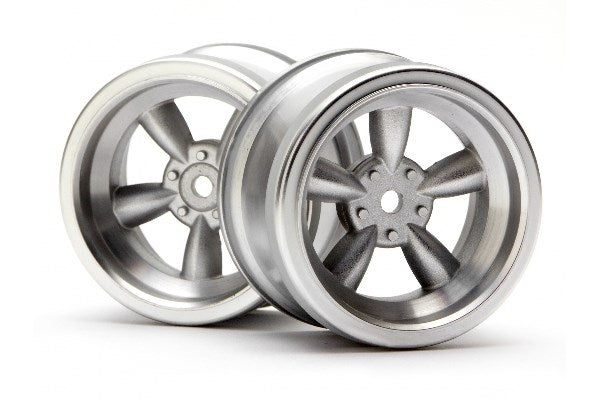 HPI Racing - Vintage 5 Spoke Wheel 31Mm Mat Chrome 6Mm Offset - HP3820
