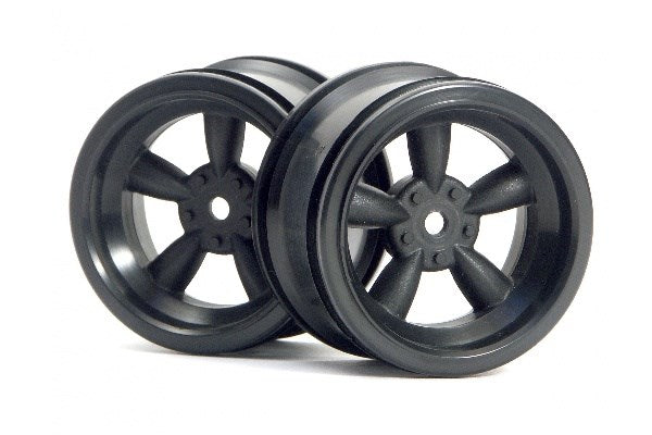 HPI Racing - Vintage 5 Spoke Wheel 31Mm (Wide) Black 6Mm Offset - HP3821