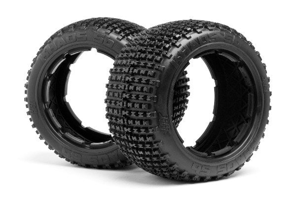 HPI Racing - Khaos Tire (White/Baja 5B/Rear/2Pcs) - HP67972