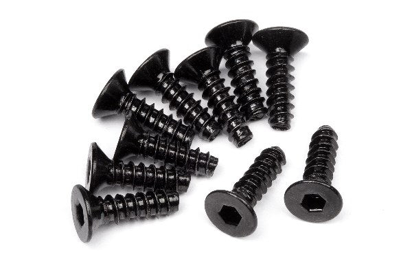 HPI Racing - Tp. Flat Head Screw M3X10Mm (Hex Socket/10Pcs) - HP94304