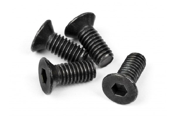 HPI Racing - Flat Head Screw M4X10Mm (Hex Socket/Thin Type/4Pc) - HPZ307