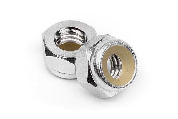 HPI Racing - Aluminum Lock Nut M4 (Silver/10Pcs) - HPZ866