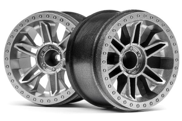 HPI Racing - 6-SHOT ST WHEEL (SILVER/2PCS) - HP120136