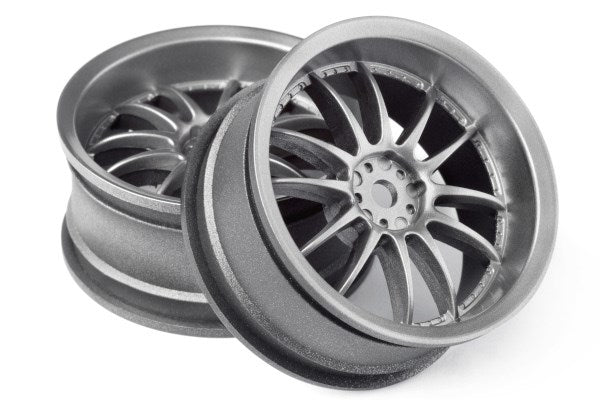HPI Racing - WORK XSA 02C WHEEL 26MM LIGHT GUNMENTAL (3MM/2PCS) - HP120151