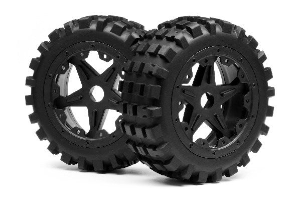 Maverick RC - BLACKOUT XB MOUNTED WHEEL AND TYRE SET (FRONT) PR - MV24170
