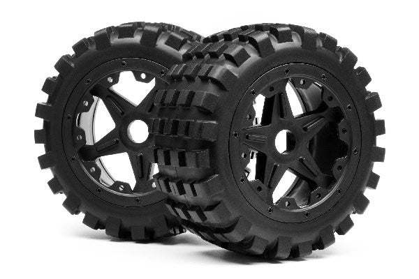 Maverick RC - BLACKOUT XB MOUNTED WHEEL AND TYRE SET (REAR) PR - MV24173