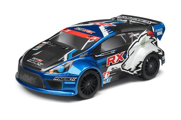 Maverick RC - RALLY PAINTED BODY BLUE WITH DECALS (ION RX) - MV28070
