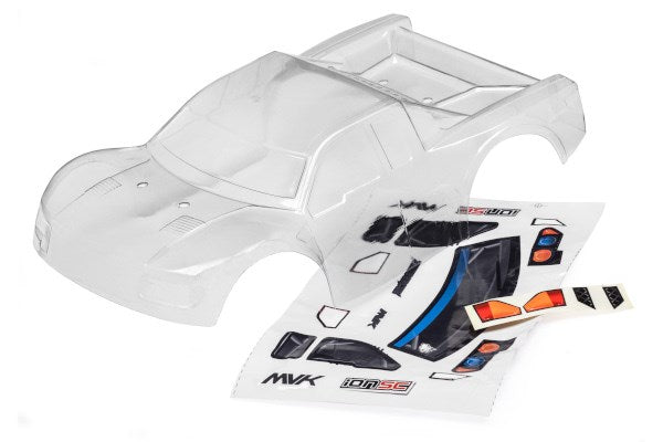 Maverick RC - CLEAR SHORT COURSE BODY WITH DECALS (ION SC) - MV28073