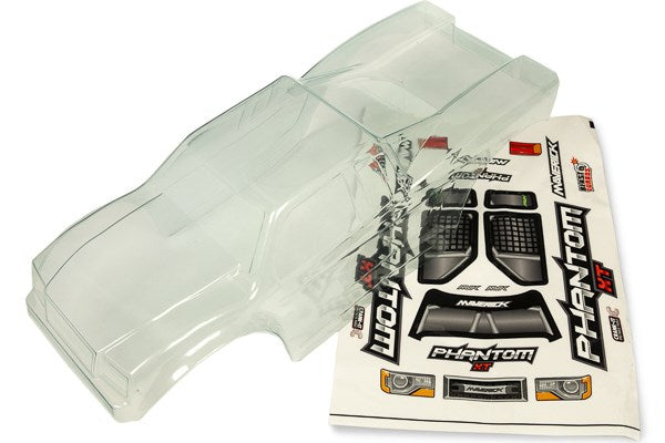Maverick RC - CLEAR LEXAN PHANTOM TRUCK BODY - W/ DECAL SHEET - MV150047