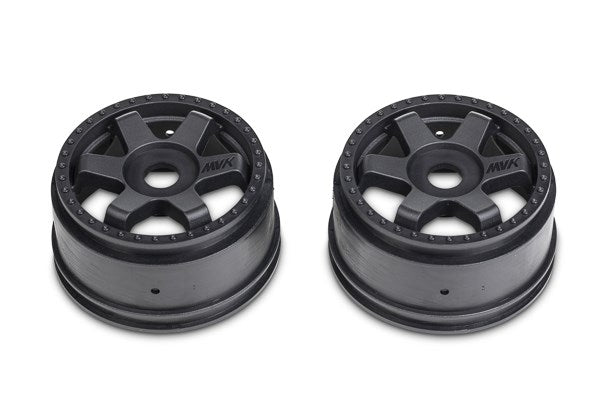 Maverick RC - QuantumR Race Truck Wheel (Black/2pcs) - MV150295