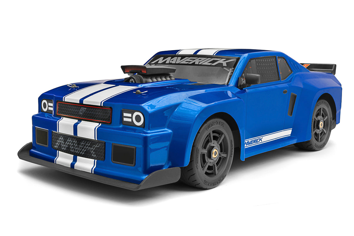Maverick RC - QuantumR Flux 4S 1/8 4WD Muscle Car - Blue - MV150310