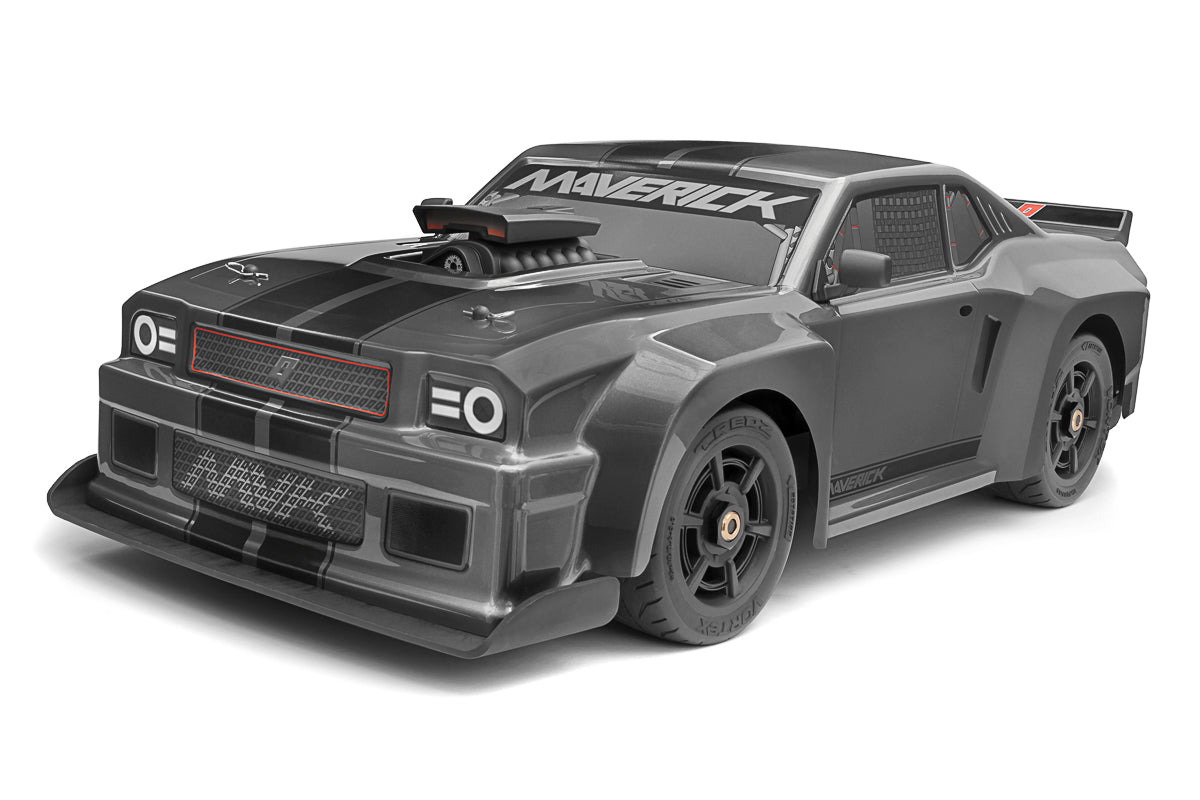 Maverick RC - QuantumR Flux 4S 1/8 4WD Muscle Car - Grey - MV150311