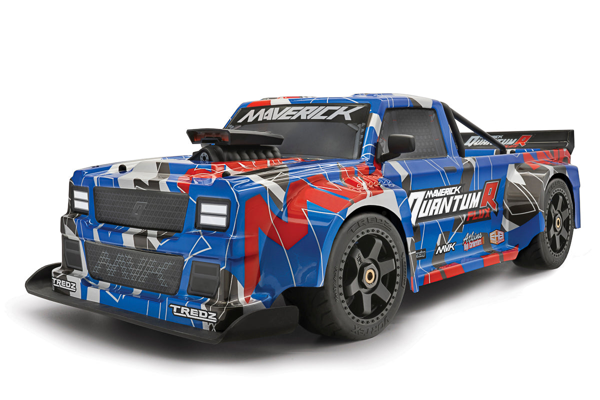 Maverick RC - QuantumR Flux 4S 1/8 4WD Race Truck - Blue/Red - MV150312
