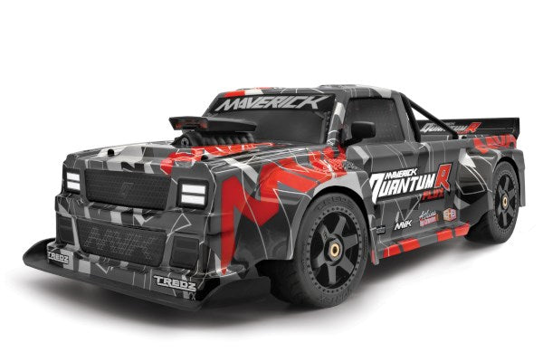 Maverick RC - QuantumR Race Truck Body (Black/Red) - MV150319