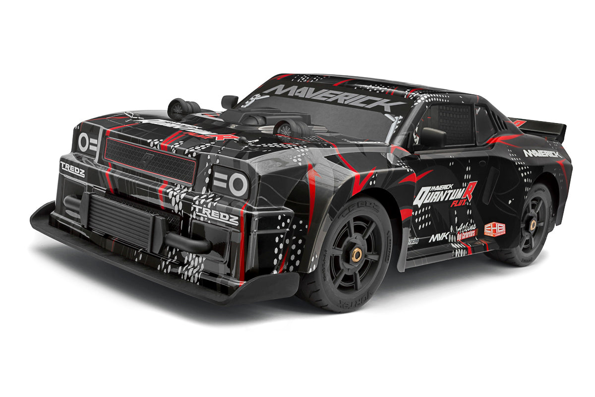 Maverick RC - QuantumR Flux 4S 1/8 4WD Muscle Car - Black/Red - MV150350