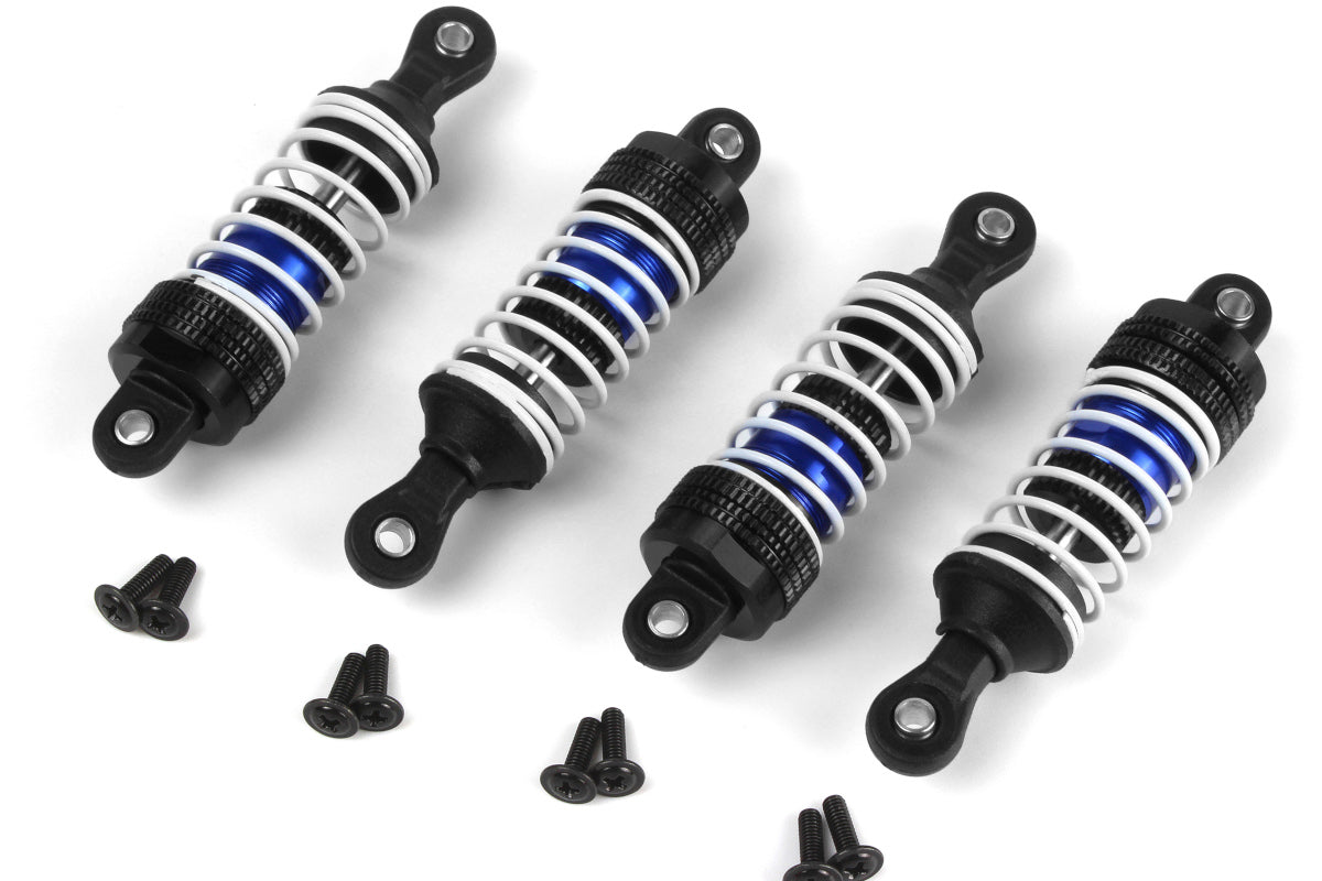 Maverick RC - Aluminum Oil-Filled Shock Absorber Set Blue/4pc - MV150555