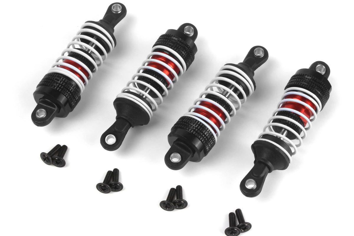 Maverick RC - Aluminum Oil-Filled Shock Absorber Set Red/4pc - MV150556