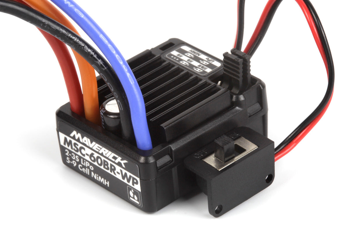 Maverick RC - MSC-60BR-WP Waterproof ESC With Tamiya Plug 60A - MV150637