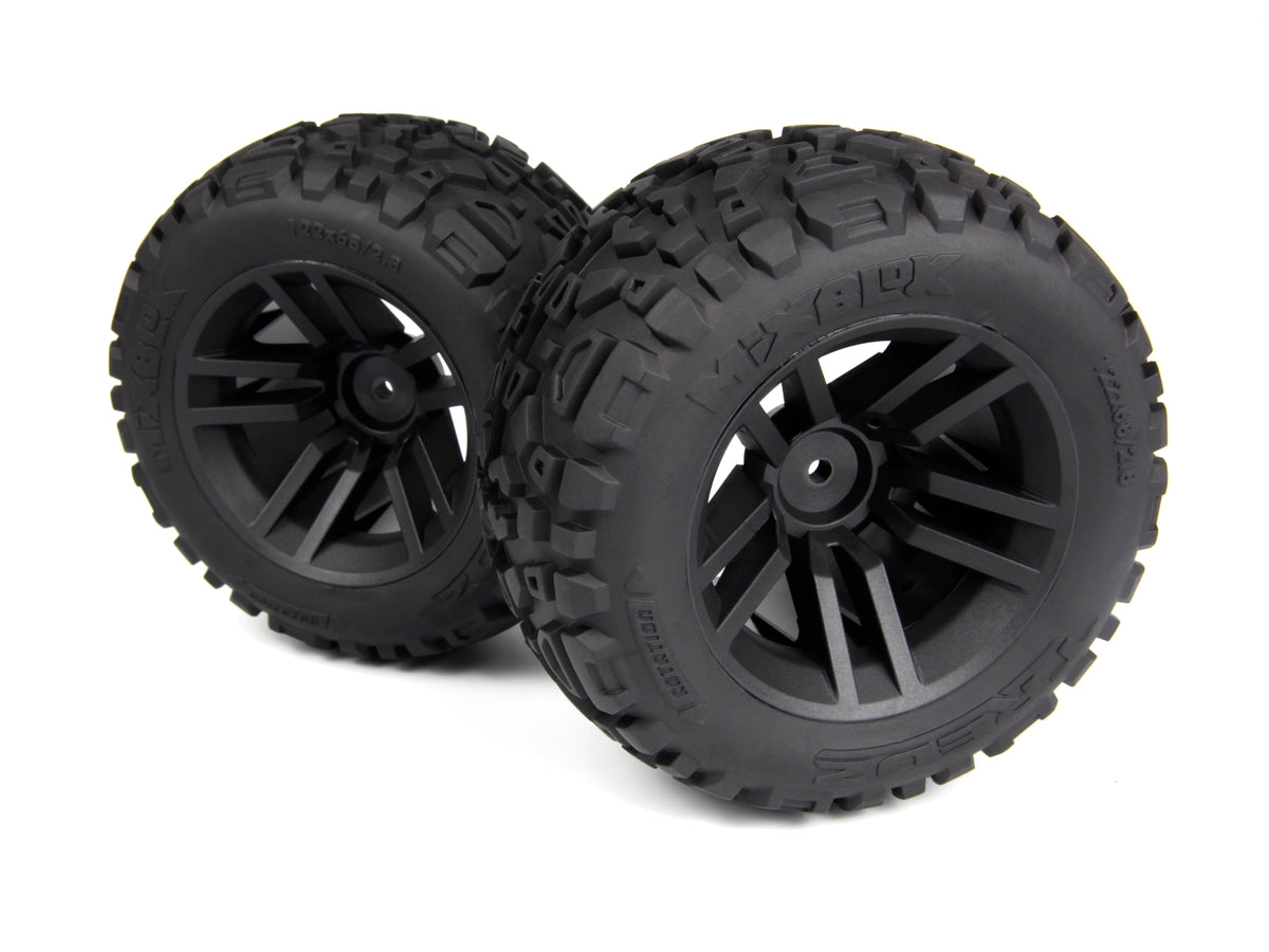 Maverick RC - Mounted MixBlok Tire on XT Wheel (Black/2pcs) - MV150683