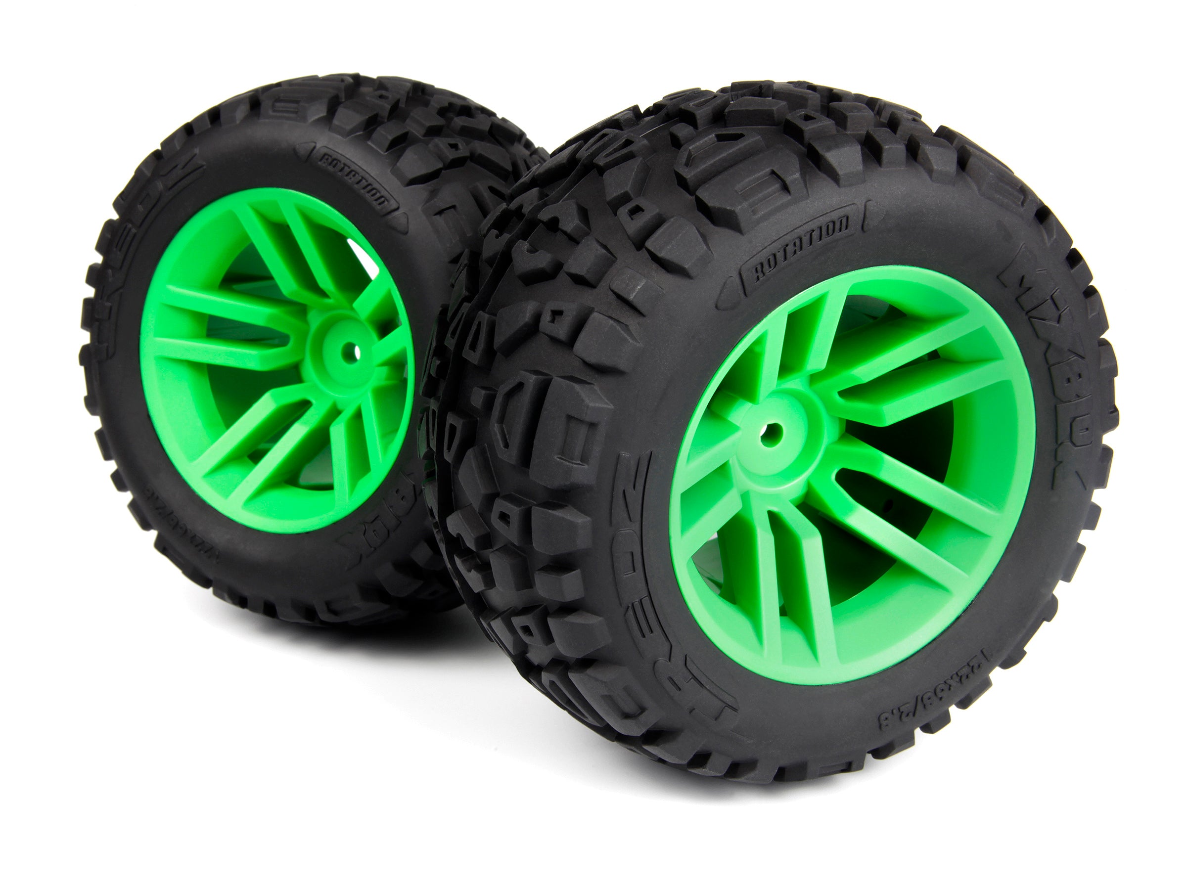 Maverick RC - Mounted MixBlok Tire on XT Wheel (Green/2pcs) - MV150685