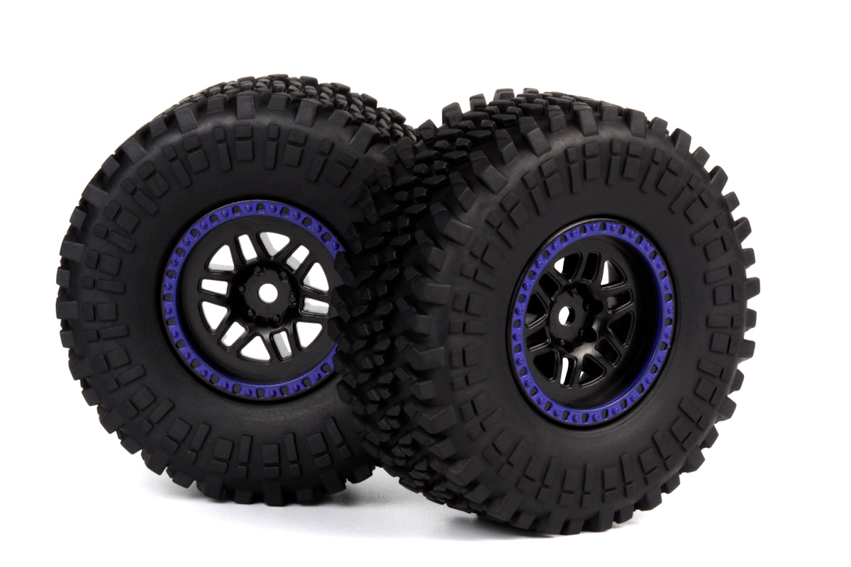 Maverick RC - Assembled Wheel & Tyre (Blue/2pcs) - MV150735