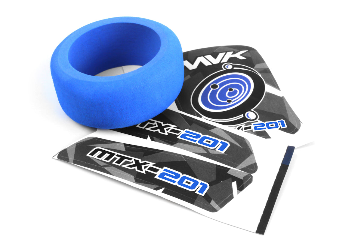 Maverick RC - MTX-201 Transmitter Wheel Foam & Decals (Blue) - MV150751