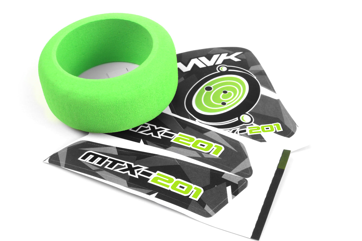Maverick RC - MTX-201 Transmitter Wheel Foam & Decals (Green) - MV150754