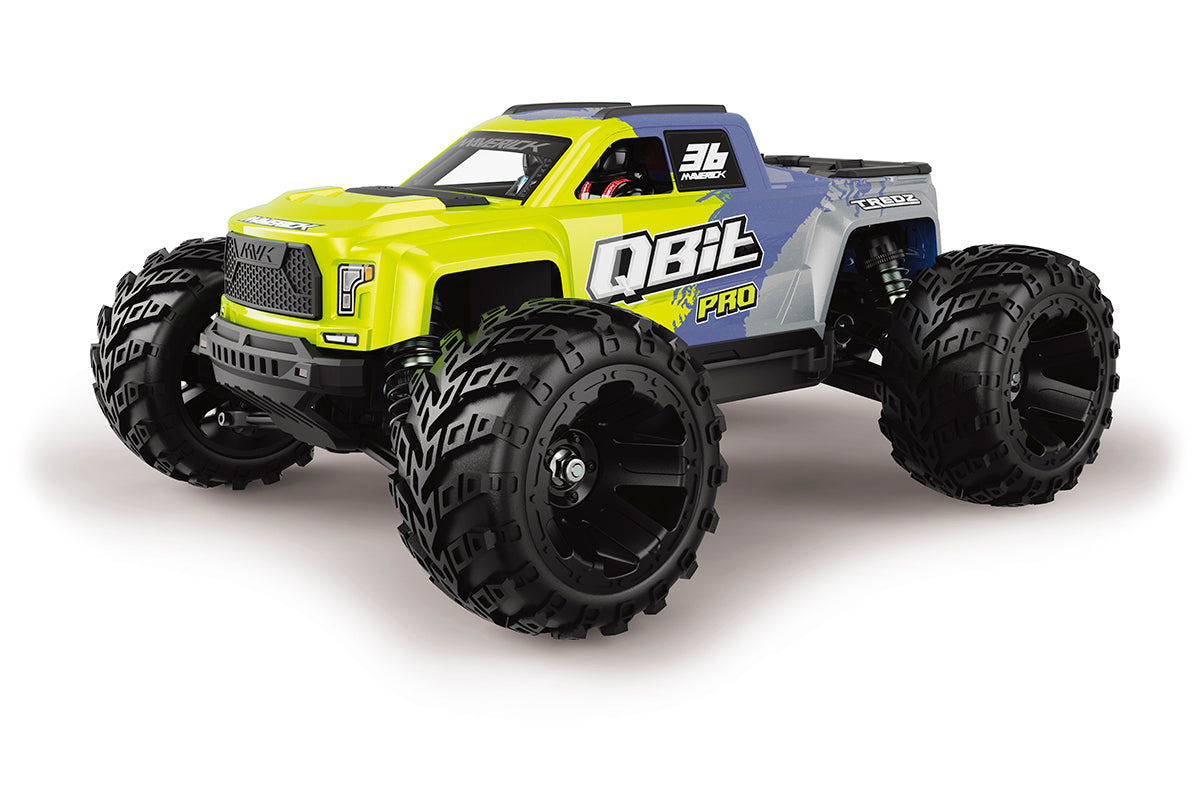 Maverick RC - Qbit MT Pro 1/16th Monster Truck - Fluoro Green - MV151002