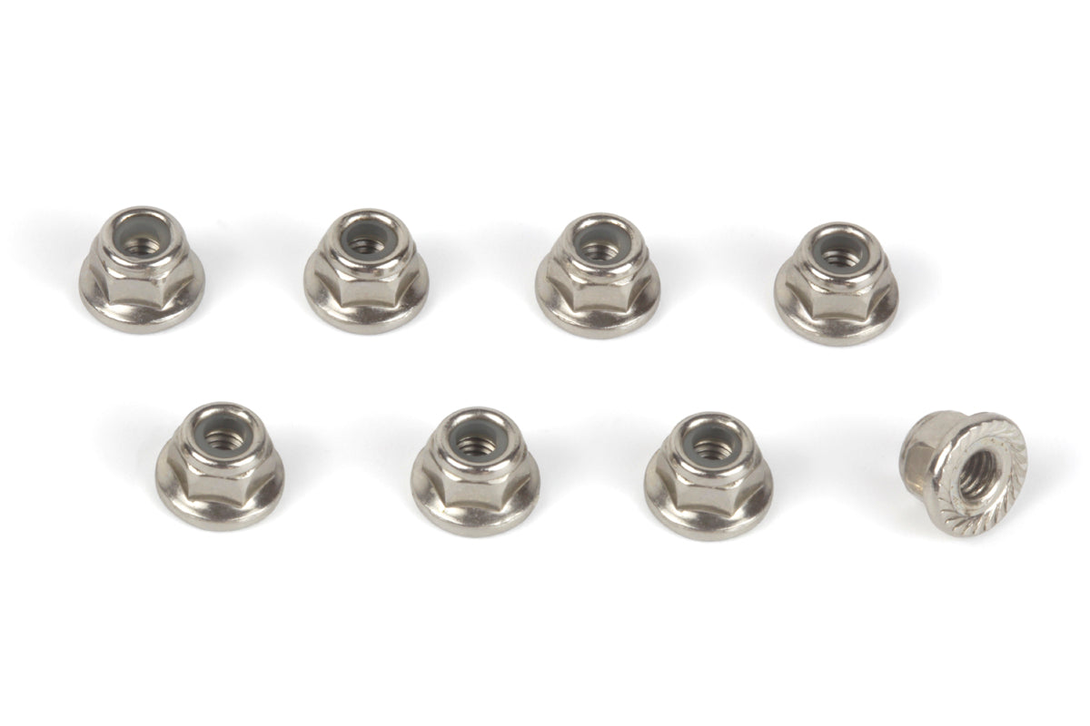 Maverick RC - Flanged Lock Nut M4 (8pcs) - MV151130