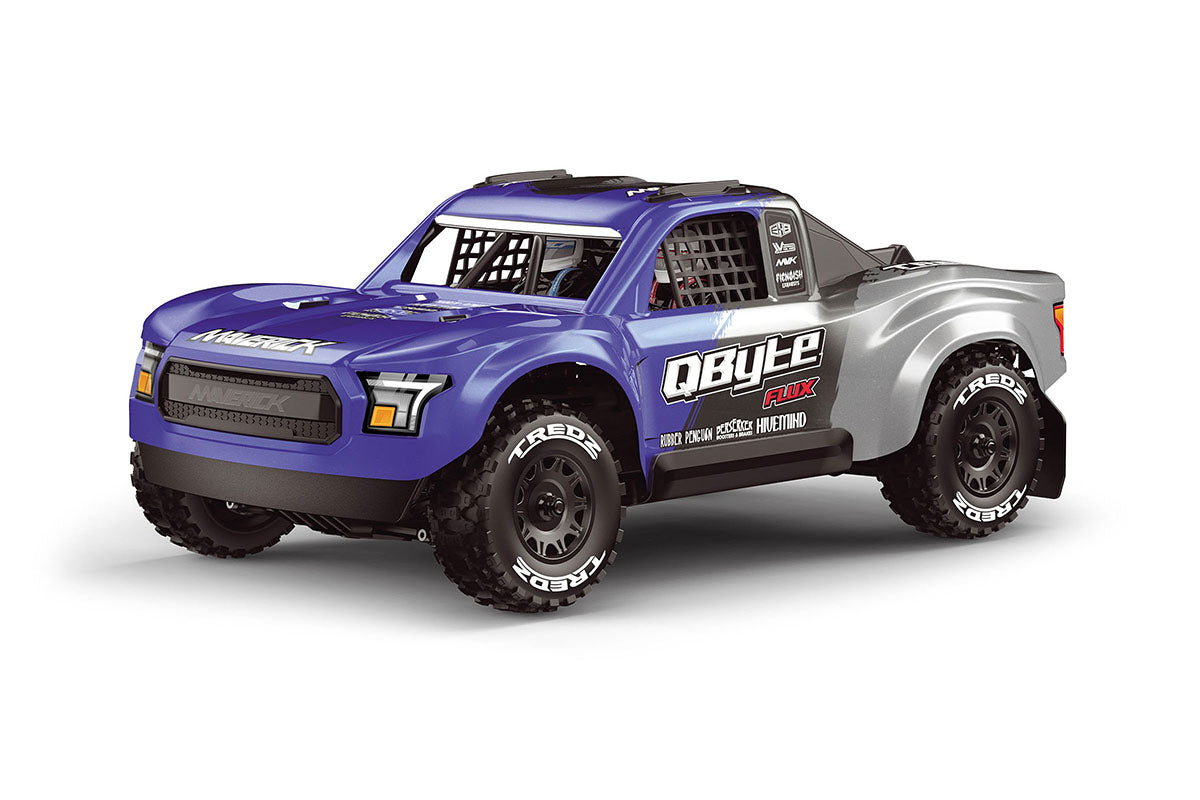 Maverick RC - QByte SC Flux 1/12th SC Truck - Blue - MV151200