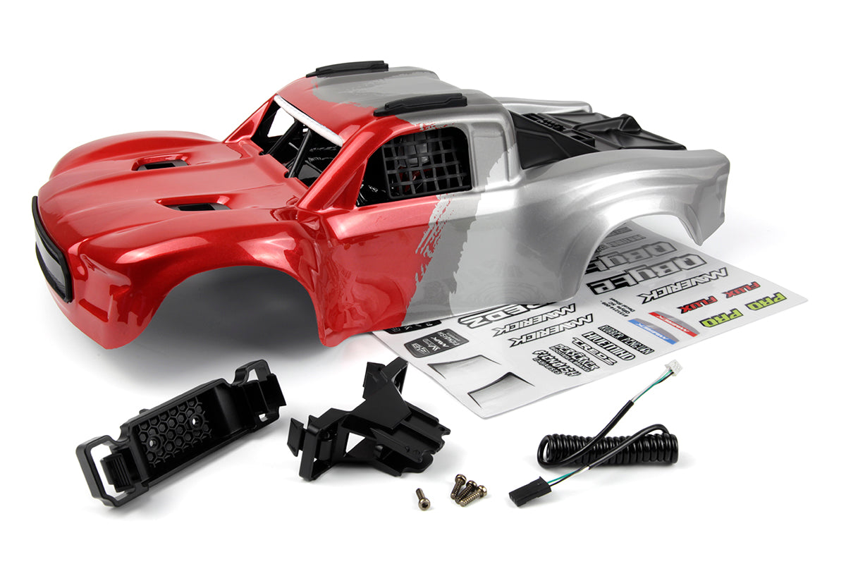 Maverick RC - QByte SC 1/12th Printed Body - Red - MV151211