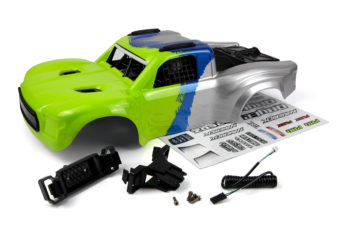 Maverick RC - QByte SC 1/12th Printed Body - Fluoro Green - MV151213