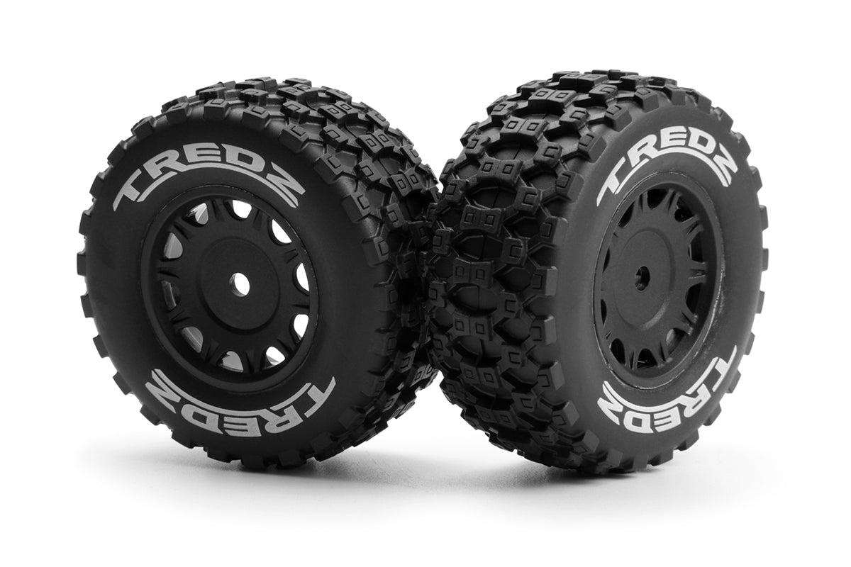 Maverick RC - Assembled Wheel & Tyre Set (Black/2pcs) - MV151224
