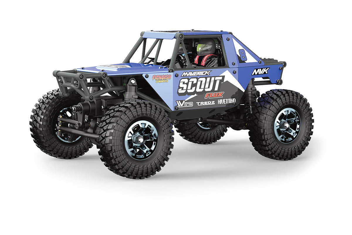 Maverick RC - Scout-24 Flux 1/24th Rock Crawler - Blue - MV151303