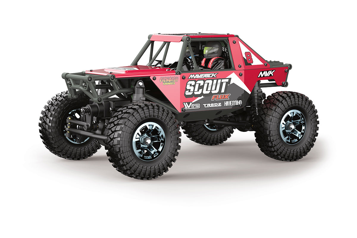 Maverick RC - Scout-24 Flux 1/24th Rock Crawler - Red - MV151304