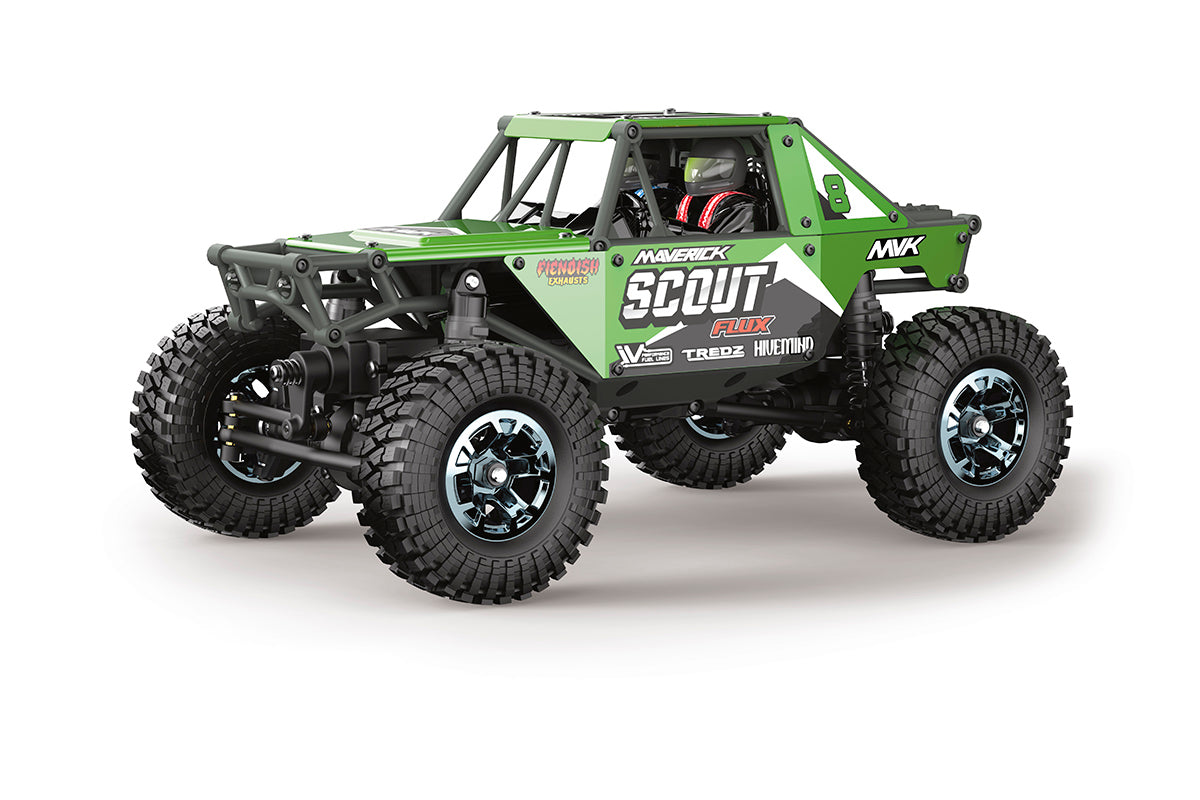 Maverick RC - Scout-24 Flux 1/24th Rock Crawler - Green - MV151305